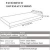 SAMTY Bench Seat Memory Foam Chair Pads Non-Slip Rubber Back Indoor Swing/Settee Cushion 48 x 14 inch view 2