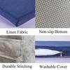Bench Seat Memory Foam Chair Pads Non-Slip Rubber Back Indoor Swing/Settee Cushion 48 x 14 inch view 4