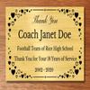 2" H x 4" W, Elegant Heart Engraved Brass Plaque, Memorial Name Plate, Satin Gold Finish, Customize Message, Made in USA view 2