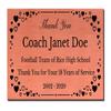 2" H x 4" W, Elegant Heart Engraved Brass Plaque, Memorial Name Plate, Satin Copper Finish, Customize Message, Made in USA view 1