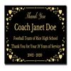 2" H x 4" W, Elegant Heart Engraved Brass Plaque, Memorial Name Plate, Glossy Black Finish with Gold Text, Customize Message, Made in USAA view 1