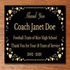 2" H x 4" W, Elegant Heart Engraved Brass Plaque, Memorial Name Plate, Glossy Black Finish with Gold Text, Customize Message, Made in USAA view 2
