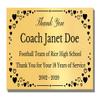 2" H x 4" W, Elegant Heart Engraved Brass Plaque, Memorial Name Plate, Polished Gold Finish, Customize Message, Made in USA view 1