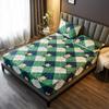 CFYCYHDZHT Bedding Fitted Sheet Thick Quilted Waterproof Printed Bed Sheets, Suitable for The Elderly Kids Pure Color Mattress Protector Checkered Bear 180cm200cm view 1