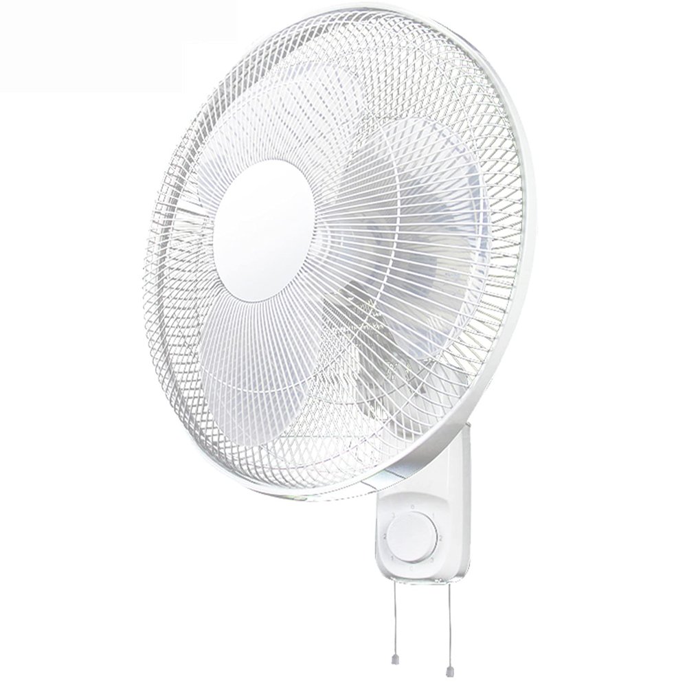Wall Fan 17.7in Mechanical Cooling Wall Fan, 3 Speed Settings/Wide Angle Oscillation Air Cooler, Quiet Operation Home Fan