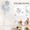 Wall Fan 17.7in Mechanical Cooling Wall Fan, 3 Speed Settings/Wide Angle Oscillation Air Cooler, Quiet Operation Home Fan view 2