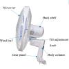 Wall Fan 17.7in Mechanical Cooling Wall Fan, 3 Speed Settings/Wide Angle Oscillation Air Cooler, Quiet Operation Home Fan view 4