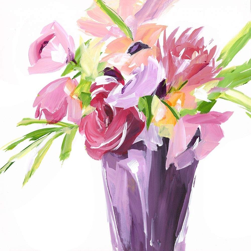 ArtExpert Bold Flowers Ii by Susan Pepe - 16x16 Art Print Poster