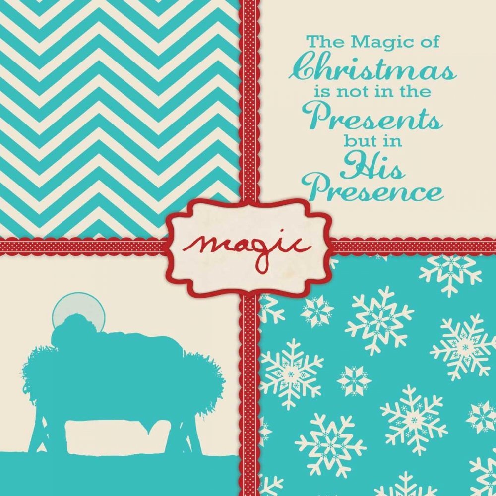 ArtExpert His Presence - Blue by Stephanie Marrott - 16x16 Art Print Poster