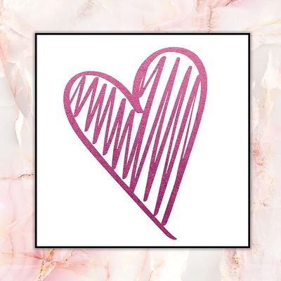 ArtExpert Glam Heart by Victoria Brown - 16x16 Art Print Poster