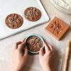 Carved Wooden Gingerbread Cookie Mold,3D Wooden Baking Mold Cookie Biscuit Press Stamp Molds, Cookie Cutter Set with Provance Rose Cookie Stamp  DIY Biscuit Chocolate Stamp Mould (Violet) view 4