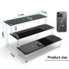 AZEAM Acrylic Riser, Black Display Risers Stand Large Collection Organizer Shelf for Cupcake Food Desserts Holder Cosmetic Products Tabletop Use and More (12 X 8 X 6 Inch) (3 Packs Black) view 4