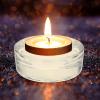 4pcs Round Crystal Candle Holders for Elegant Table Centerpieces Premium Glass Tealight Cups for Wedding Decor Romantic Design for Dining Parties and Special Occasions view 3