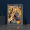 RSLIPIN 3D Paper Carving Lamp LED Night Light Desk Lamp Bedside Lamp Children's Room Decoration Christmas Party Gifts (Trick or treaters - White) view 2