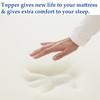 Treaton 2-inch Soft Foam Toppers with Orthopedic Benefits | Provides Proper Back Support and Relieves Pain, Extends Mattress Topper Life, Improves Better Posture, King, White view 4