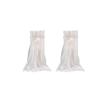 FAVOMOTO 2pcs Tulle Chair Cover Fluffy Tutu Skirt Bow Ties for Wedding Shower and White Elegant Mesh Design for Stylish Chair Decoration view 1