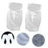 FAVOMOTO 2pcs Tulle Chair Cover Fluffy Tutu Skirt Bow Ties for Wedding Shower and White Elegant Mesh Design for Stylish Chair Decoration view 3