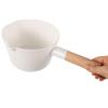 Shampoo Rinser Water Bucket for Bath Water Ladle Bath Ladle Dipper Hair Washing Scoop Shampoo Cup with Wooden Handle for Home Kitchen Bathroom Bucket view 4