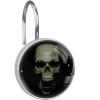 DIYOF Skull, Shower Curtain Hooks Rings,Set of 12 Shower Hooks for Curtain Rustproof Decorative Shower Rings for Bathroom, 3.7x3.7cm1.45x1.45in view 1