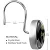 DIYOF Skull, Shower Curtain Hooks Rings,Set of 12 Shower Hooks for Curtain Rustproof Decorative Shower Rings for Bathroom, 3.7x3.7cm1.45x1.45in view 3