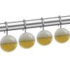 Beer, Shower Curtain Hooks Rings Circle rustproof Stainless Steel with 3D Pattern for Bathroom Shower Rod (12 Piece Set) view 2