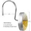 Beer, Shower Curtain Hooks Rings Circle rustproof Stainless Steel with 3D Pattern for Bathroom Shower Rod (12 Piece Set) view 3