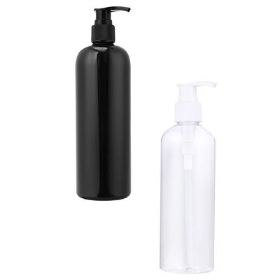 Cabilock 4pcs Pump Dispenser Bottles for Shampoo Shower Gel Refillable Empty Containers Black White Convenient Press Type Design for Easy Liquid Application