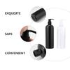 Cabilock 4pcs Pump Dispenser Bottles for Shampoo Shower Gel Refillable Empty Containers Black White Convenient Press Type Design for Easy Liquid Application view 3