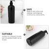 Cabilock 4pcs Pump Dispenser Bottles for Shampoo Shower Gel Refillable Empty Containers Black White Convenient Press Type Design for Easy Liquid Application view 4