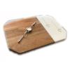 Chopping Board,Marble and Acacia Wood Kitchen Board Cutting Blocks Fruit Bread Cheese Steak Pizza Vegetables Serving Chopping Board,Also Be Used for Jewelry Display Boards,Octagonal view 1