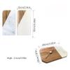 Chopping Board,Marble and Acacia Wood Kitchen Board Cutting Blocks Fruit Bread Cheese Steak Pizza Vegetables Serving Chopping Board,Also Be Used for Jewelry Display Boards,Octagonal view 3