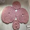 Pink Christmas Tree Skirt Round for Mini Small Large Xmas Tree Decoration Chunky Knit different sizes (48 inches) view 4