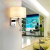 Indoor Wall Lamp LED Bedside Reading Wall Light Fixture, Modern Square Wall Sconces with 1x E27 Socket, Living Room Wall Lights, Corridor Wall Lamp with Switches, for Home and Hotel view 3