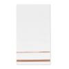 White Guest Napkins 100 Pack Disposable Paper Hand Towels Rose Gold Foil Stripe Wedding Bridal Shower Baby Shower Bathroom Party Napkins view 1