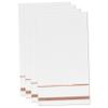 White Guest Napkins 100 Pack Disposable Paper Hand Towels Rose Gold Foil Stripe Wedding Bridal Shower Baby Shower Bathroom Party Napkins view 2