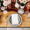 White Guest Napkins 100 Pack Disposable Paper Hand Towels Rose Gold Foil Stripe Wedding Bridal Shower Baby Shower Bathroom Party Napkins view 4
