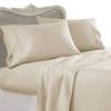 Unique Beddings Italian Finish 1500-TC Combed Cotton 4-PCs Sheet Set Fits Mattress 15-18'' Deep Pocket (King Size) Hotel Feel Bed Sheets for Bed (Solid, Beige) view 1