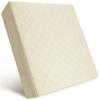 COMFORTANZA Soft 16x16x3 Memory Foam Seat Cushion for Kitchen, Dining, Office Chairs, Cars - Washable Velvety Cover with Waterproof Layer & Non-Slip Base - Comfort & Back Pain Relief - Cream view 1