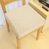 COMFORTANZA Soft 16x16x3 Memory Foam Seat Cushion for Kitchen, Dining, Office Chairs, Cars - Washable Velvety Cover with Waterproof Layer & Non-Slip Base - Comfort & Back Pain Relief - Cream view 2