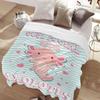 Axolotl Blanket Gift for Girls Kids Lightweight Throws-Just A Girl Who Loves Axolotls Plush Cute Animals Fish Decor Kids Quilt Kawaii Soft Flannel Blankets for Couch Bed Chair-120 x90 Oversize King view 2