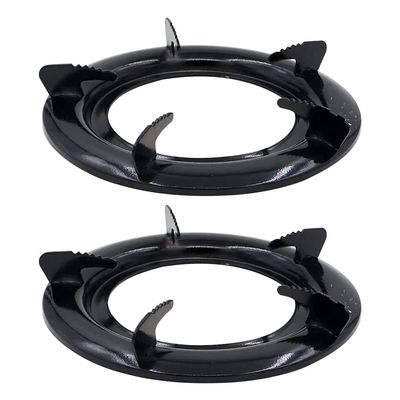 2pcs Stainless Steel Wok Rack Gas Stove Wok Ring Stove Trivets Cooktop Range Pan Holder Stand for Gas Hob Home Kitchen