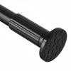 ZOCONE Tension Curtain Rod 51-168 In (4.25-14 Ft), Extra Long Outdoor Curtain Rod No Drilling for Patio Window, Adjustable Shower Curtain Rod for Bathroom, Tension Rod Diameter 1.26In Never Rust,Black view 1