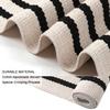 LEEVAN Black and White Striped Rug Doormat 2x3 Washable Front Porch Rug Farmhouse Layered Door Mats Outdoor Cotton Hand Woven Throw Carpet for Entryway/Front Steps/Bathroom/Home Entrance view 4