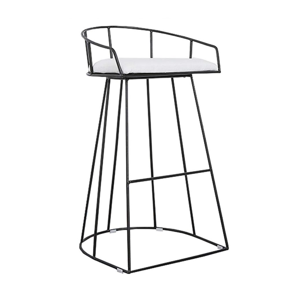 25"/29" Bar Height Barstool Modern Bar Wrought Iron Bar Stool Clothing Store High Stool Tea Shop Coffee Shop Bar Stool in Black Max. Load 440lb
