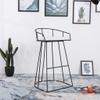 25"/29" Bar Height Barstool Modern Bar Wrought Iron Bar Stool Clothing Store High Stool Tea Shop Coffee Shop Bar Stool in Black Max. Load 440lb view 2