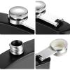 20 Pieces Stainless Steel Hip Flask 8 oz Matte Black Flask Set Leak Proof Liquor Drinking Metal with 20 Pieces Funnel for Men Women Wedding Party Group Camping Supply view 3