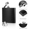 20 Pieces Stainless Steel Hip Flask 8 oz Matte Black Flask Set Leak Proof Liquor Drinking Metal with 20 Pieces Funnel for Men Women Wedding Party Group Camping Supply view 4