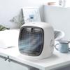 JUBANGLIAN Portable Personal Air Cooler, 2 in 1 USB 280ml Stepless Adjustment Evaporative Cooler for Office Home 35db Quiet Mini Air Conditioner Fan (White,2117.518cm) view 1