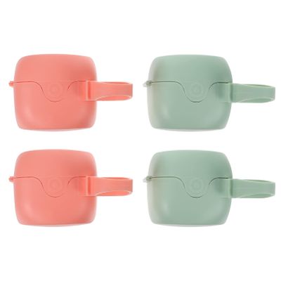 EXCEART 4pcs Portable Pacifier Holder Cases Pacifier Containers for Soothers Storage Box Carrying for Travel and Home Use