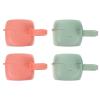 EXCEART 4pcs Portable Pacifier Holder Cases Pacifier Containers for Soothers Storage Box Carrying for Travel and Home Use view 1